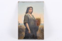 A late 19th century KPM Berlin hand painted porcelain plaque.