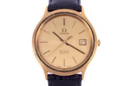 An Omega De-Ville gentleman's wristwatch. Quartz movement.