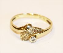 8 k Gelbgold Ring , 1,5 gr., Gr. 60