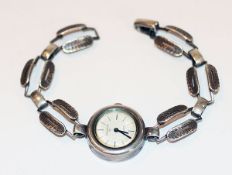 Anker Silber Damen Armbanduhr, intakt, 21 gr., L 17 cm