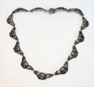 Silber Collierkette, 23 gr., L 38 cm