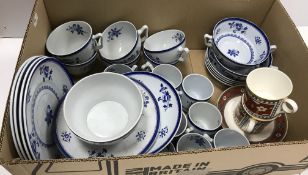 A box containing a collection of Copeland Spode 