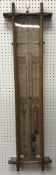 An oak cased Admiral Fitzroy's barometer with paper dial, No'd.