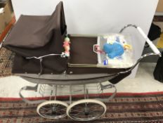 A Silver Cross coach built doll's pram i