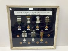 A framed and glazed collection of ROSPA