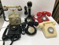 A vintage black bakelite cased wall moun