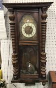 A Victorian walnut cased Vienna style re