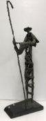 A cold cast bronze figure of a 