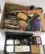 An Asprey snakeskin covered vanity case,