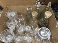 A collection of 19th Century and other cut glassware,