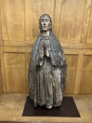 An 18th Century (possibly earlier) Iberian Peninsula carved figure of the Madonna of the Conception