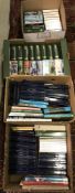 Four boxes of assorted racehorse and yearling sale books, etc.