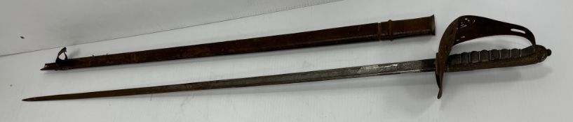 An Edward VII dress sword with pierced hilt,
