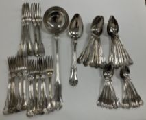 A collection of twelve Lamy Lacroix Metal Blanc (plated) dessert spoons,