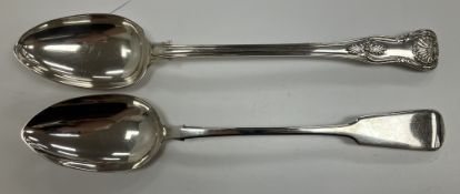 A Victorian silver “Fiddle” pattern serving spoon and a Victorian “King's” pattern serving spoon 9.