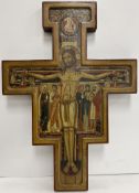 A modern icon of the Cross of Saint Damian (San Damiano cross),