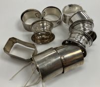 A collection of twelve various napkin rings 7.