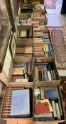 Thirteen boxes of assorted vintage books to include ARTHUR RANSOM 