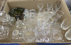 WITHDRAWN A pair of 19th Century grape and vine etched rummers of conical form raised on a square