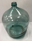 A 20th Century green glass acid jar or carboy,