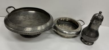 An Orrefors clear and black glass table candlestick, 29.