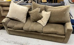 A modern three seat sofa retailed by Sofa Workshop 195 cm wide x 98 cm deep x 83 cm high