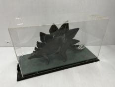 A Reading Museum scale model of Stegasaurus, painted,