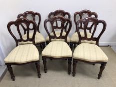A set of six modern mahogany framed Admi