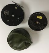 An Allcocks Redditch match aerial centre pin/trotting reel 4½