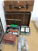 A collection of boxes of various mainly modern flies and nymphs (10), five further boxes,