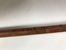 A James Aspindale & Son of Redditch Dalesman two piece split cane fly rod 