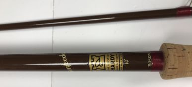 WITHDRAWN A Hardy Swimfeeder 10' two piece fly rod together with a Hardy Fiba Spinning No.