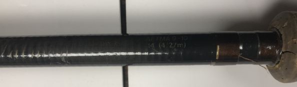 A collection of various rods to include Diawa C98 Salmon Fly rod, 14' #9-10 three piece,