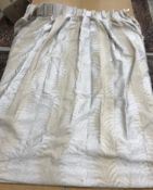 WITHDRAWN Two pairs of linen interlined curtains with fixed triple pencil pleat headings,
