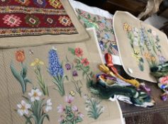 A cotton Pembroke square bedspread (approx.