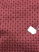 Two pairs of satin finish lined curtains with pencil pleat taped headings,