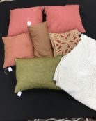 A pair of glazed cotton 