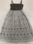 A vintage 1980s silk moire and net dance