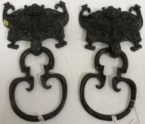 A pair of 19th Century Chinese bronze do