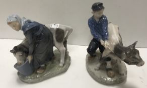 A pair of Royal Copenhagen porcelain fig