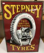 A vintage enamel sign 