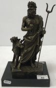 A bronze model of 