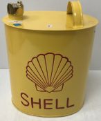 A reproduction Shell oil can of oval form, 28 cm long x 20.