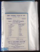 Complete collection of 1968/69 Oldham Athletic away programmes Div. 3 league (23) plus Bury (