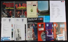Selection of big match issues 1976/77 Manchester Utd v Leeds Utd FAC s/f souvenir (giant fold out
