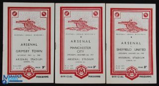 1947/48 Arsenal v Manchester City, Sheffield Utd, Grimsby Town (1st May 1948 - Arsenal celebrates as
