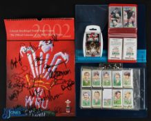 Rugby Card Sets and Calendar Selection (5): Wales on Sunday Rugby World Cup Greats, published in