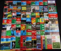 Collection of England international home match programmes 1960 Yugoslavia, Spain, Wales, 1961