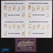 1905/1981 NZ Rugby Souvenir & Cigarette Card Set (2): The sought-after 1981 reprint of the rare