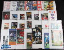 1994/95 Manchester Utd complete season away programmes (less Newcastle Utd) (20) + tickets (13), FAC